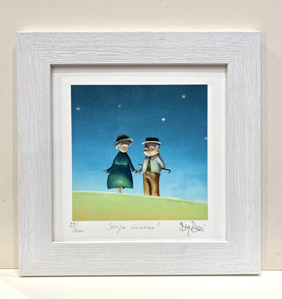 " Sempre insieme !  "  cm 19x19  CON CORNICE
